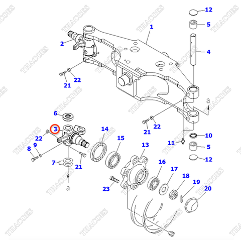 Khớp lái trái 3EB-24-42220
