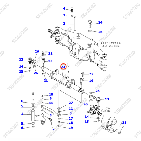 Xi lanh lái 3EB-64-41110; 3EB-64-41111