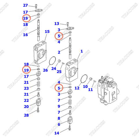 Phớt bụi KB21011-32801; 54060-16150; 30A-61-11160