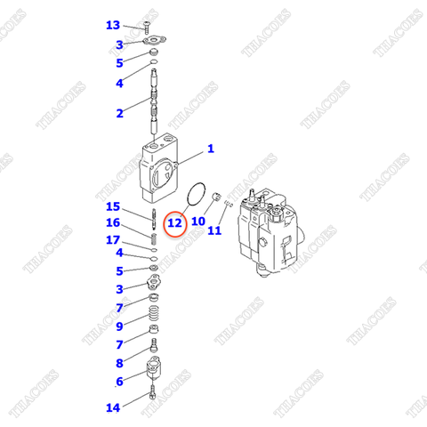 Vòng đệm oring 30A-61-11750
