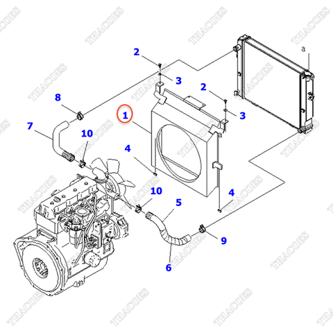 Chụp gió 3EB-04-53211SG; 3EB-04-53211SA