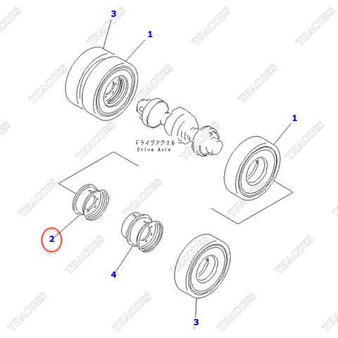 La zăng trong 3EB-27-52620 (lốp kép 600-15)