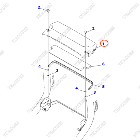 Nắp đậy két làm mát 3EB-50-53211XC