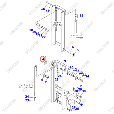 Bạc trượt 3EB-71-51640 (2T2L)