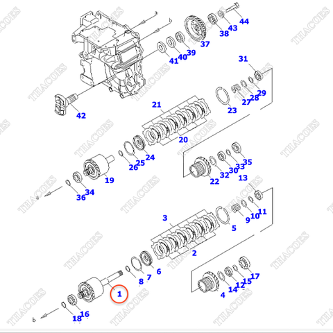 Cụm ly hợp 3EB-15-52131 (input)