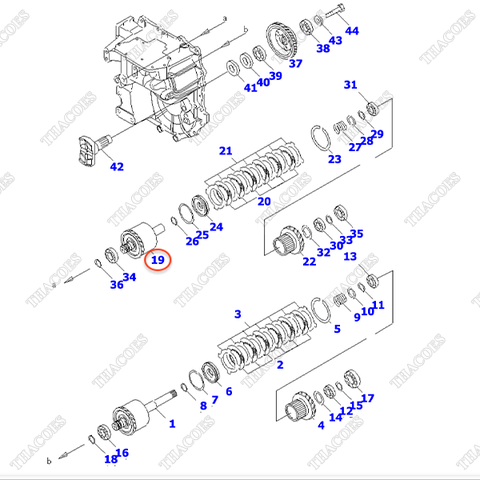 Cụm ly hợp 3EB-15-52141 (Idler)
