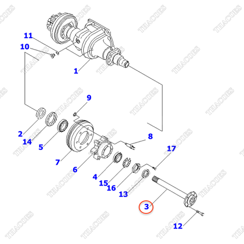 Trục láp 3EB-21-52760