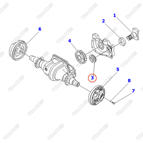 Bánh răng lái 37B-1TH-5050; 37B-1TH-5030