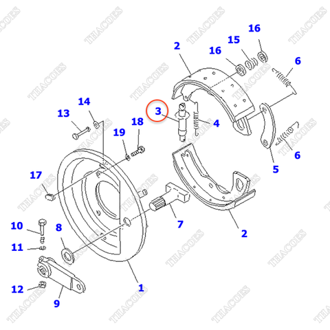 Tăng chỉnh phanh 3ED-31-41130