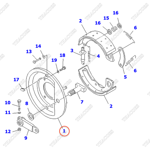 Đế đĩa phanh 3ED-31-41110