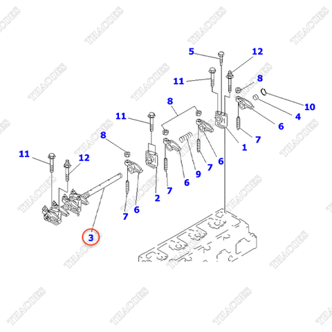 Trục dàn cò 6205-43-5500