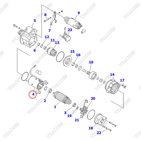 Vỏ đề KD0-23200-0460 (Stator)