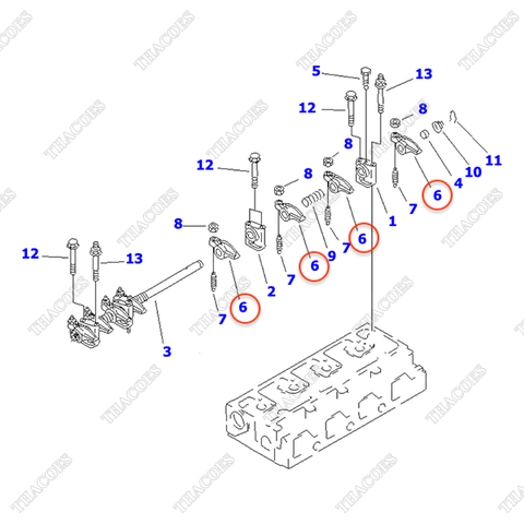 Cò xupap 6202-43-5410 (8 cái)