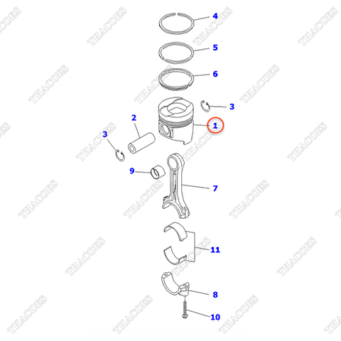 (Std) Piston 6202-33-2160