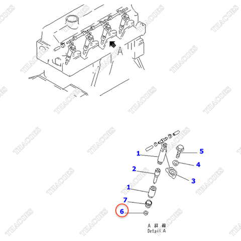 Chụp đầu kim 6204-11-3880