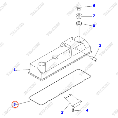 Gioăng nắp dàn cò 6204-11-8810