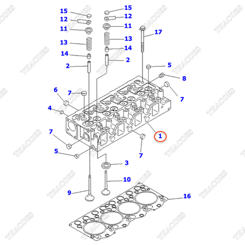 Mặt máy 6205-11-1700