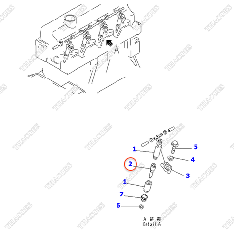 Đầu kim phun 6204-11-3520