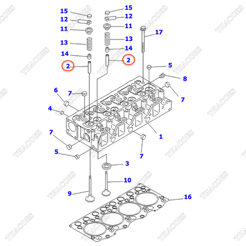 Dẫn hướng 6204-19-1310 (8 cái)