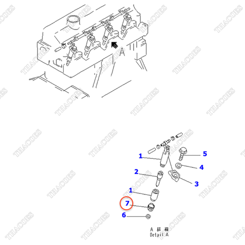 Phớt chắn bụi kim phun 6204-11-3850