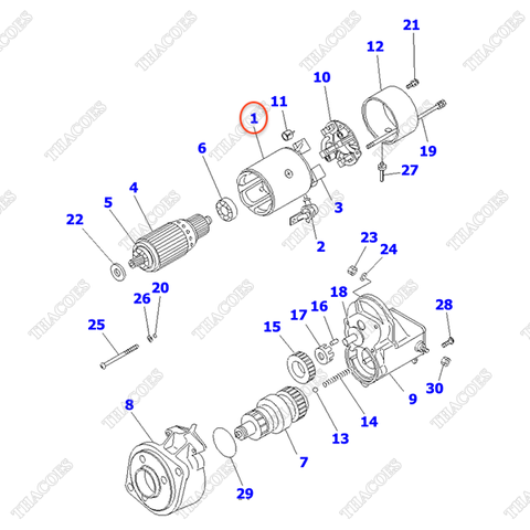 Vỏ đề ND028100-3002 (Stator)