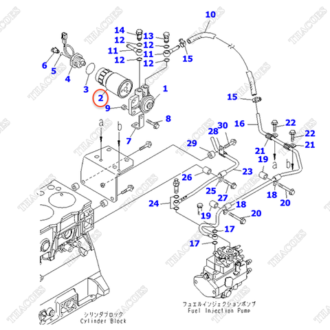 Lọc dầu nhiên liệu tinh 600-311-2110