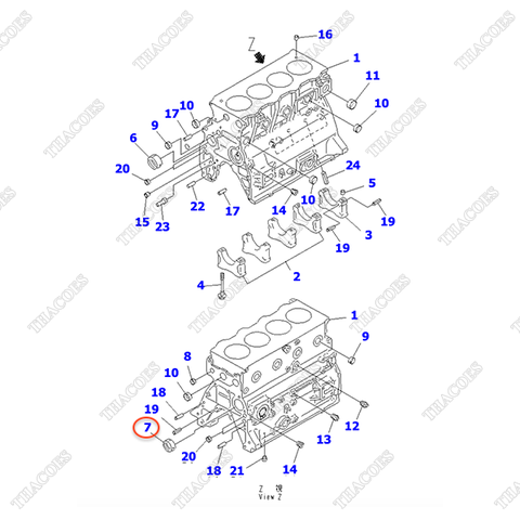 Bạc cam 6206-21-1420, 6275-21-1420 (2 cái)