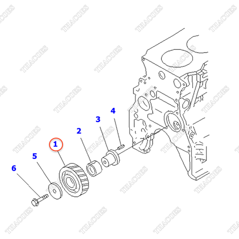 Bánh răng trung gian 6206-31-6301