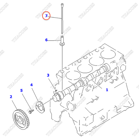 Đũa đẩy xupap 6204-41-3110