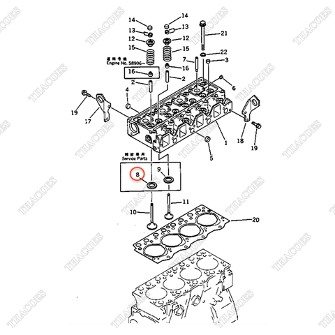(Std) Xie xupap hút 6207-11-1430 (4 cái)