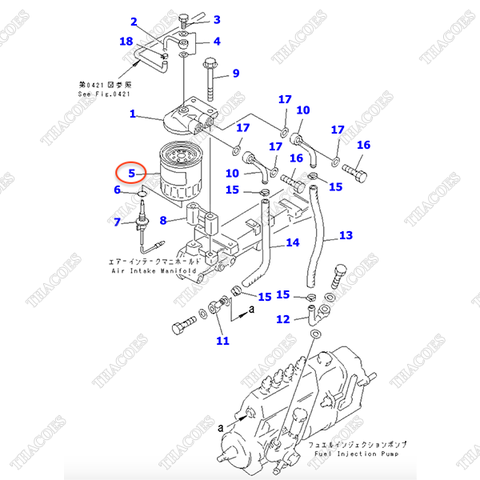 Lọc nhiên liệu tinh 600-311-9620, 600-311-9651
