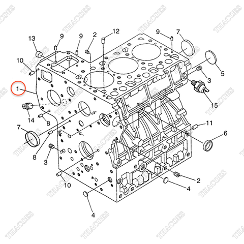 Thân lốc động cơ BN-1K321-01012