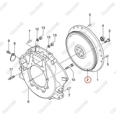 Vòng răng bánh đà BN-1A021-63820