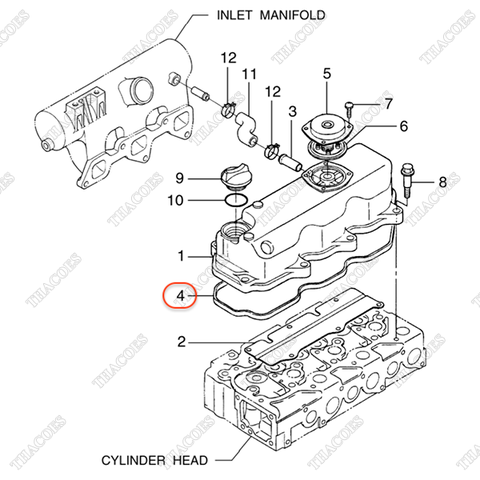 Gioăng nắp giàn cò BN-1A021-14523
