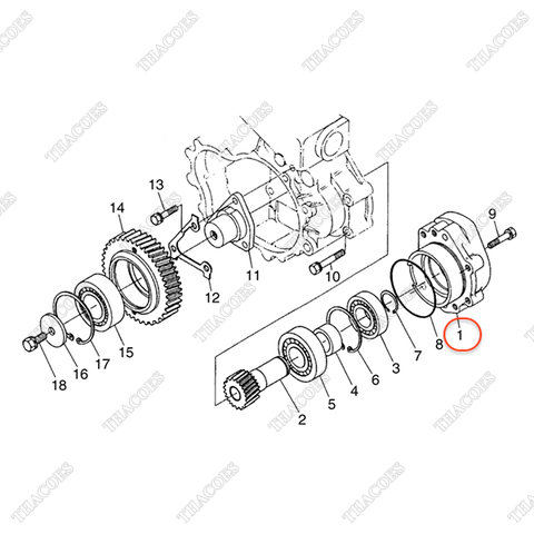 Bơm nhớt sơ cấp BN-1K371-83060 (Inc 1-8)