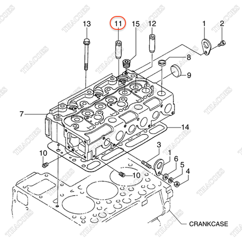Dẫn hướng xupap nạp BN-17321-13580 (3 cái)