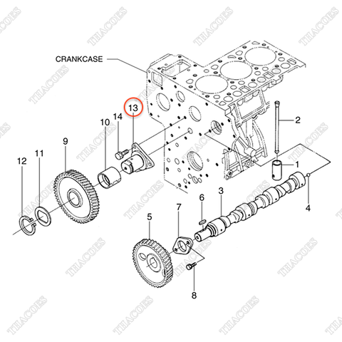 Trục bánh răng trung gian BN-1A021-24252