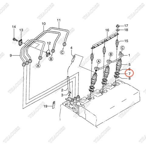 Gioăng đầu kim BN-15841-53622