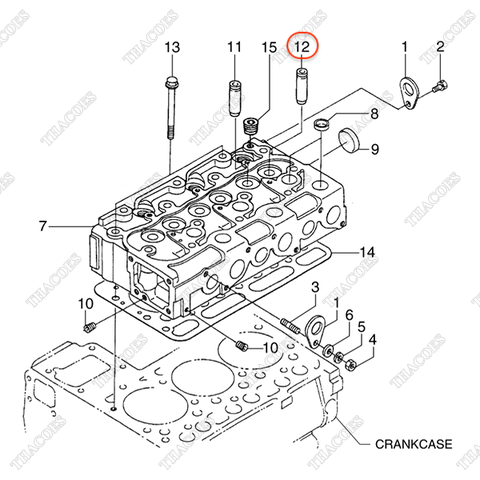 Dẫn hướng xupap xả BN-1C010-13560 (3 cái)