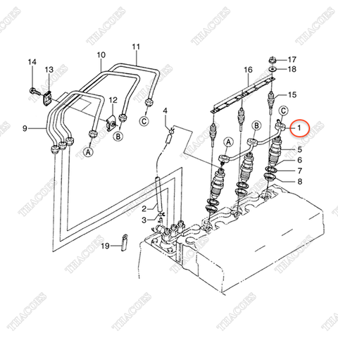 Ống dầu hồi BN-1K321-42500
