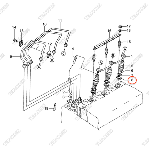 Nắp đầu kim BN-19077-53650