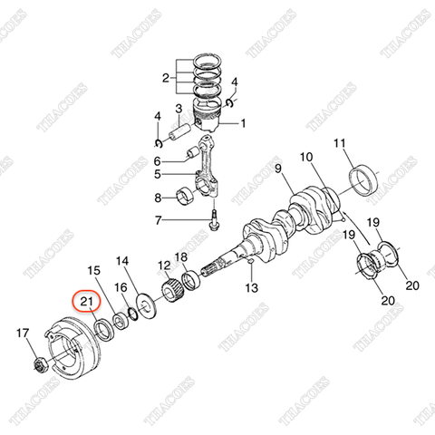 Phớt đầu trục cơ BN-19202-04140