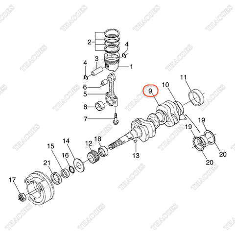 Trục cơ BN-1A051-23012