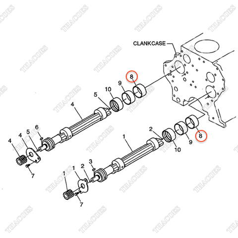 Bạc trục cân bằng BN-1C011-26970 (2c)