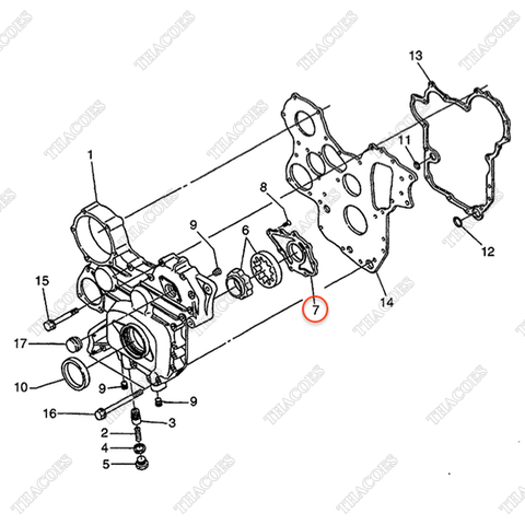 Nắp bơm nhớt BN-1C010-35130