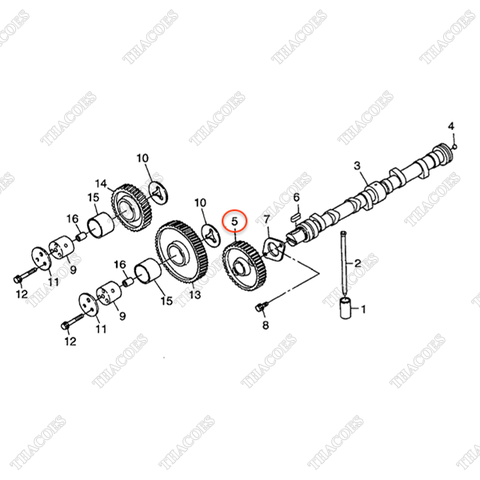 Bánh răng trục cam BN-1C010-16512