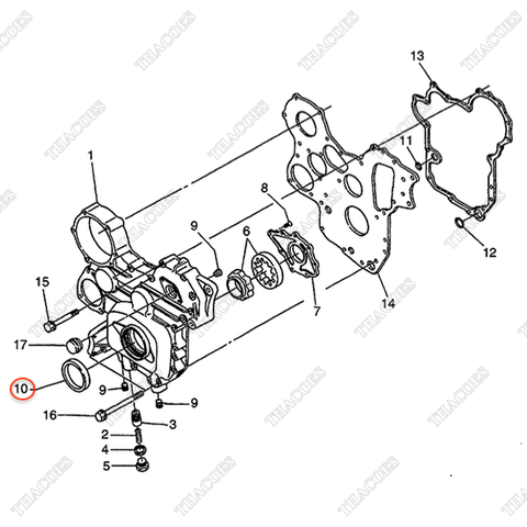Phớt đầu trục cơ BN-1C020-04140