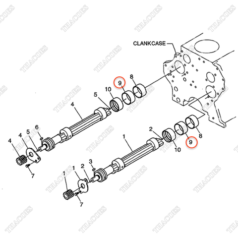 Bạc trục cân bằng BN-1C011-26980 (2c)