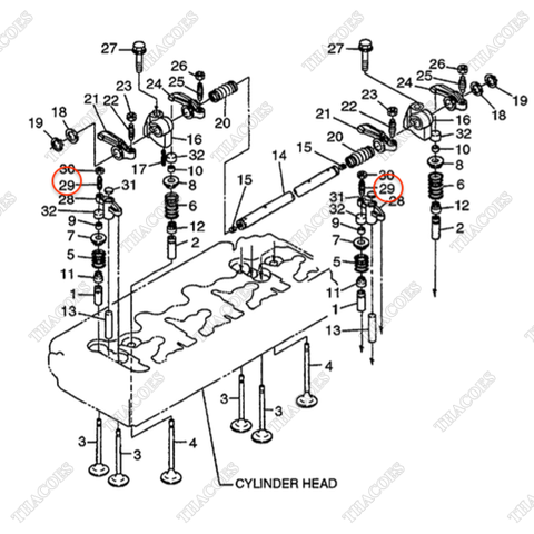 Vít điều chỉnh cò xupap BN-1C010-14280 (4c)