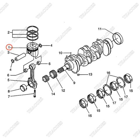 (+0,50mm) Piston BN-1C011-21910